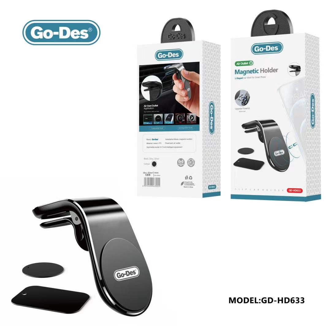 Go-Des Universal Magnetic Air Vent Car Cell Phone Holder