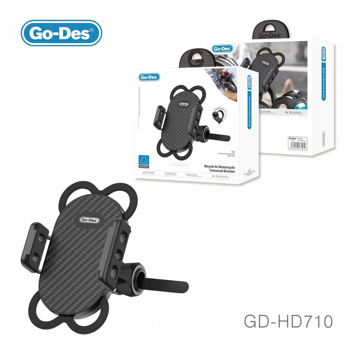 Go-Des Car mount Adjustable Silicone Universal Bicycle