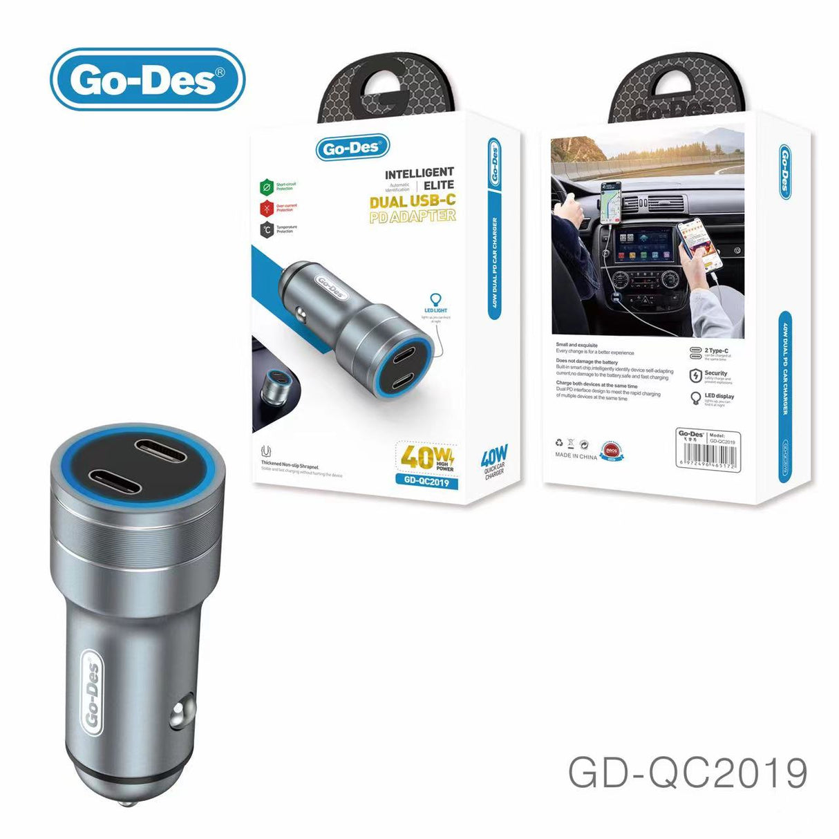 Go-Des Mobile Cell Phone Mini Charger