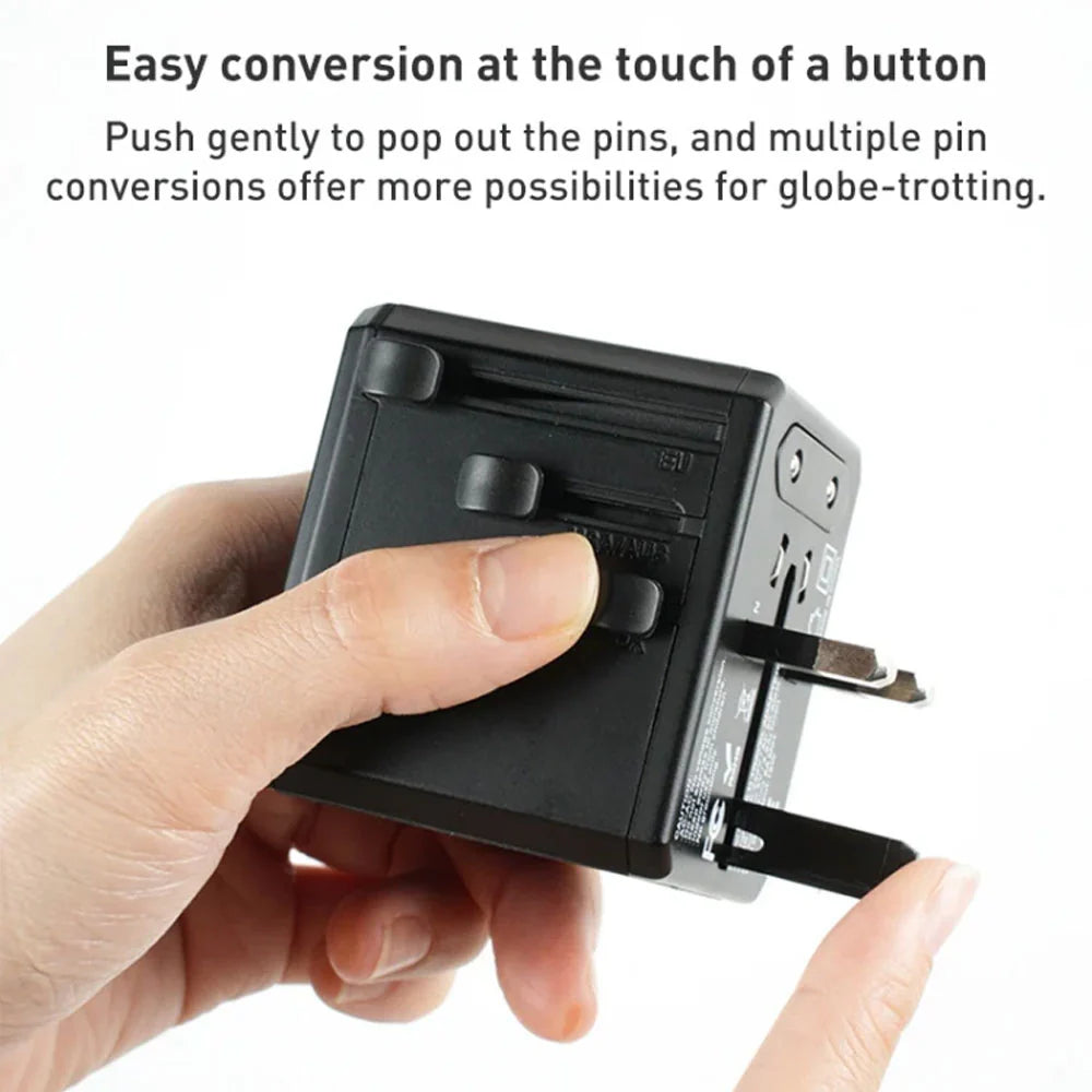 YESIDO TRAVEL ADAPTER 3USB+TYPE-C 20W MC24