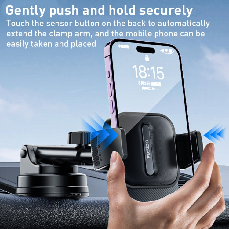 YESIDO SUCTION CUP TELESCOPIC CAR PHONE HOLDER C174