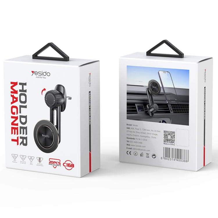 YESIDO MAGSAFE MAGNETIC CAR AIR VENT PHONE HOLDER C168