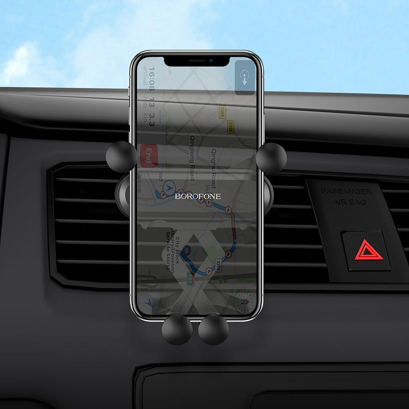 BOROFONE EDDIE AIR OUTLET GRAVITY IN CAR HOLDER-BH19