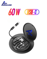 AWALOR® 9-in-1 60W Multifunctional Data Cable Storage Box