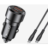 YESIDO 2 PORT CAR CHARGER QC3.0/PD30W Y55