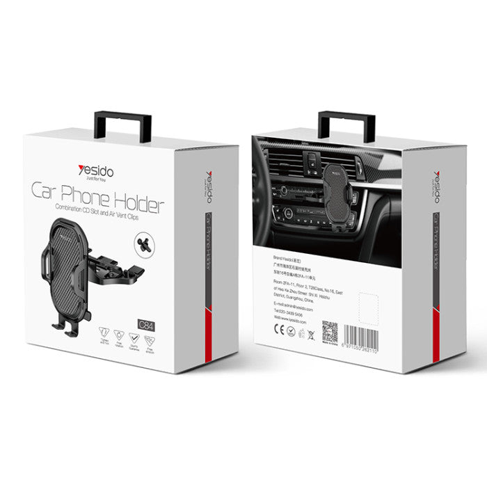 YESIDO CAR PHONE HOLDER WITH AIR VENT CLIPS C84