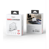 YESIDO PD 20W USB-C SINGLE PORT CHARGER UK PLUG YC76 WHITE