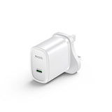 YESIDO PD 20W USB-C SINGLE PORT CHARGER UK PLUG YC76 WHITE