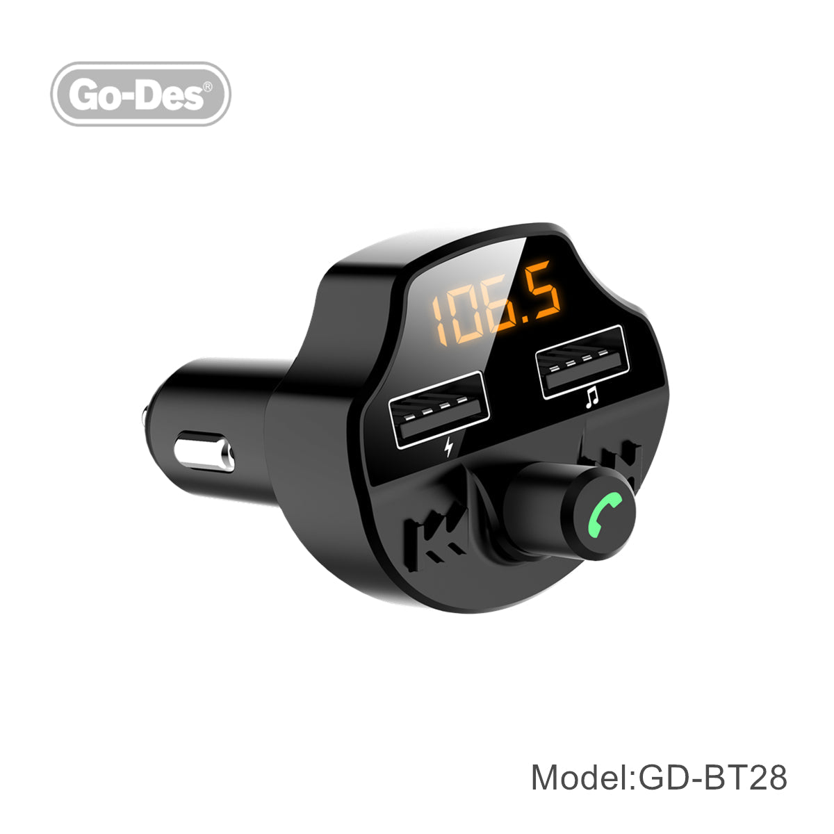 Go-Des Bluetooth FM Car Transmitter