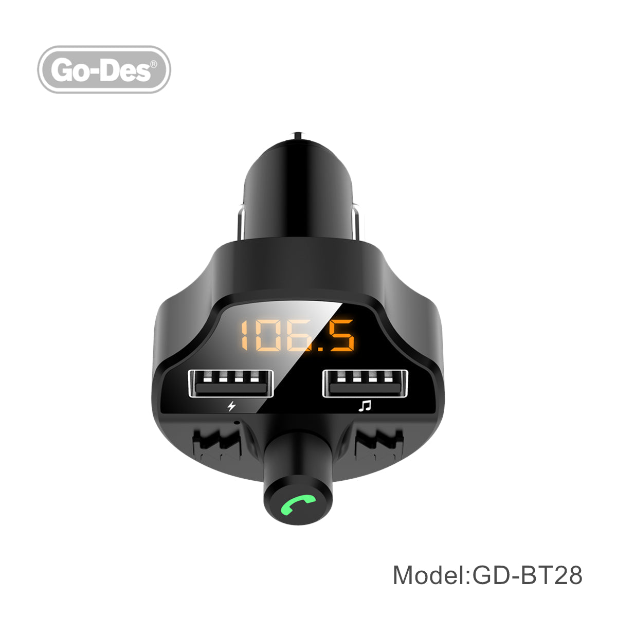 Go-Des Bluetooth FM Car Transmitter