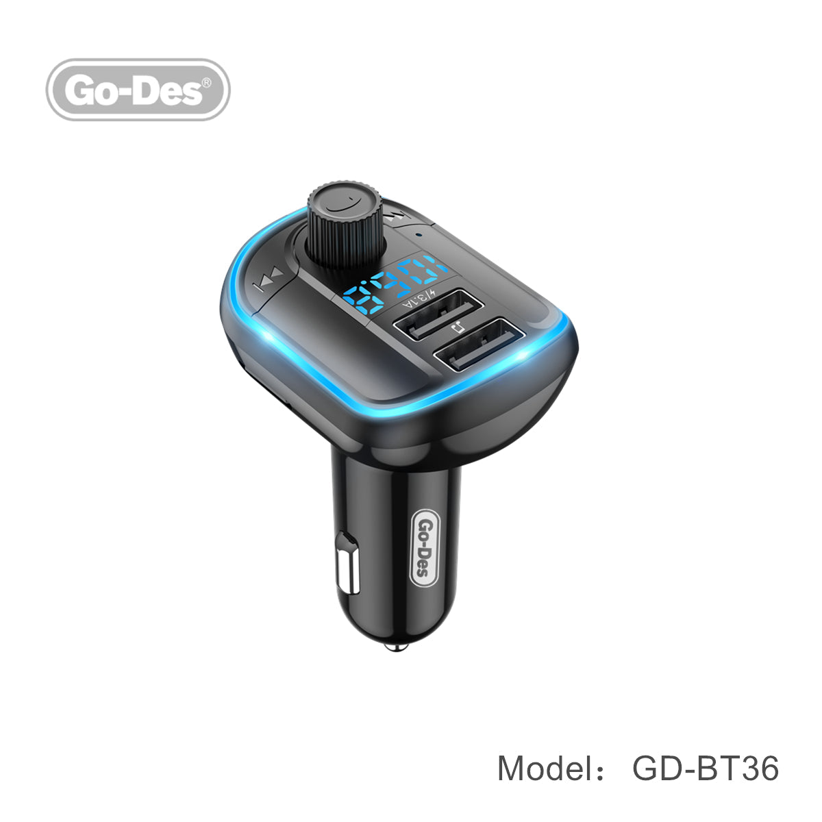 Go-Des Fm transmitter bluetooth wireless Hands-free