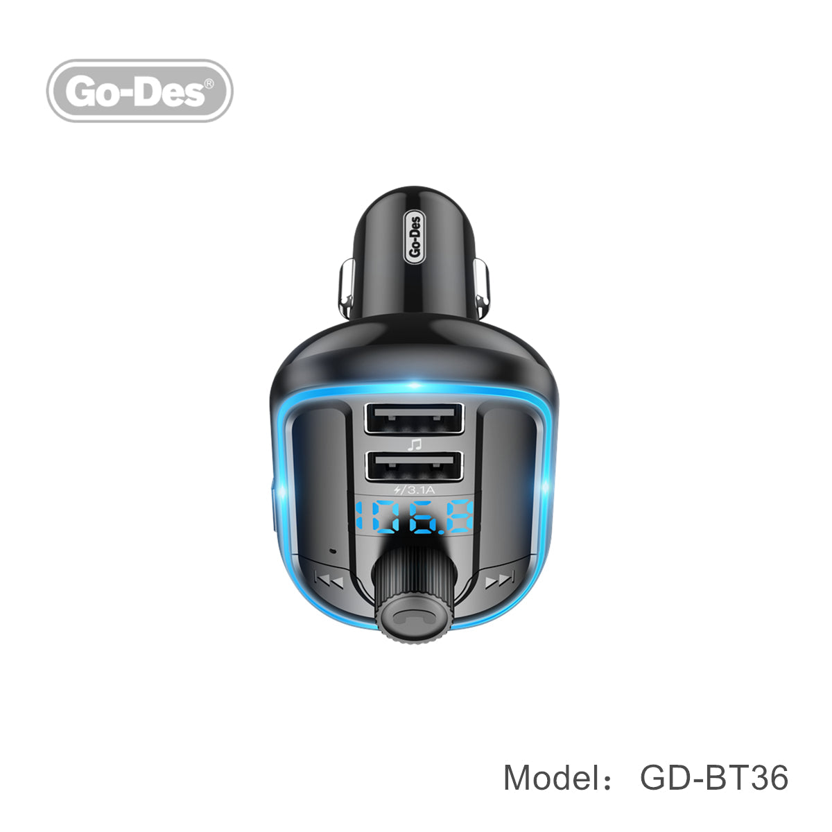 Go-Des Fm transmitter bluetooth wireless Hands-free