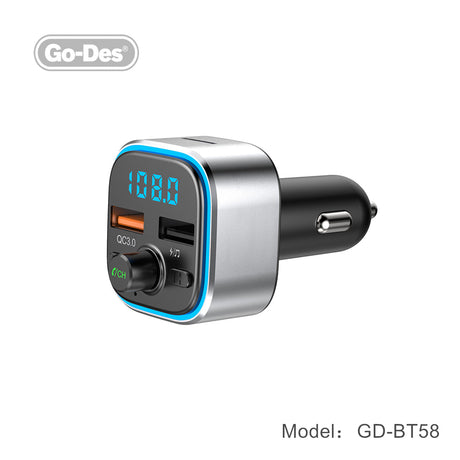 Go-Des Car Radio Adapter Dual Usb Fast Charger
