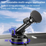 YESIDO SUCTION CUPTYPE TELESCOPIC ROD MAGNETIC CAR PHONE HOLDER C160