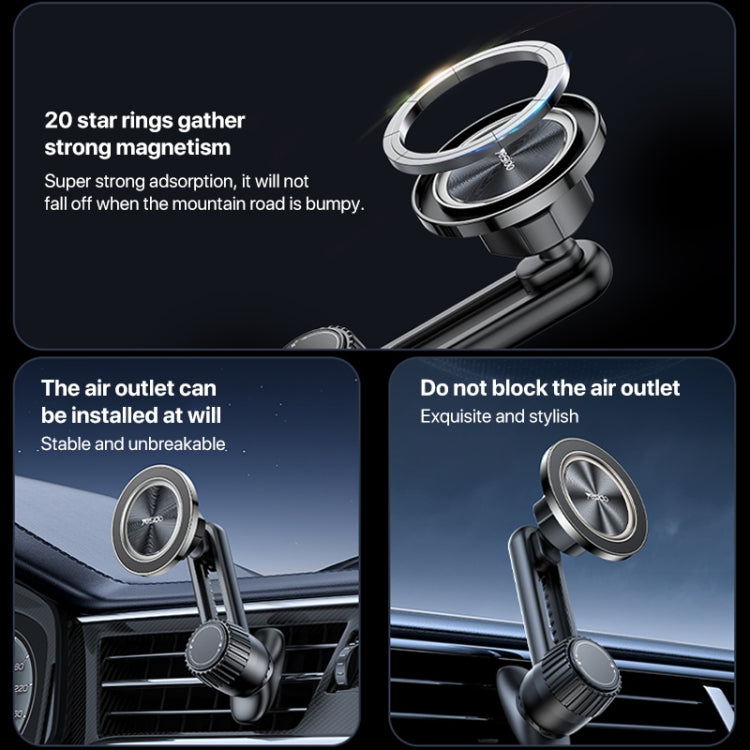YESIDO MAGSAFE MAGNETIC CAR AIR VENT PHONE HOLDER C168