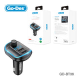 Go-Des Fm transmitter bluetooth wireless Hands-free