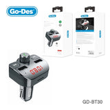 Go-Des Dual USB Port Car Charger MP3 Player Car Kit