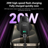 YESIDO 20W USB-C HOME CHARGER WITH C TO LIGTNING CABLE BLACK YC76BL