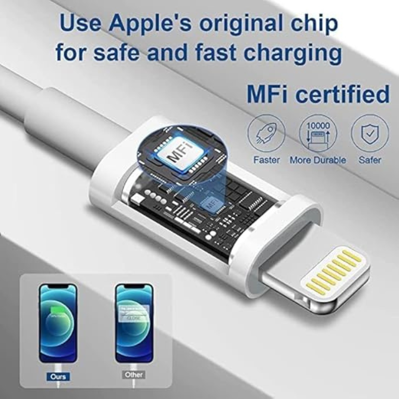 [MFi Certified] 1m USB-C to Lightning Cable