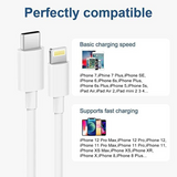 [MFi Certified] 1m USB-C to Lightning Cable