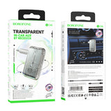Borofone Gratified Transparent Discovery Edition Car Aux BT Receiver-BC46
